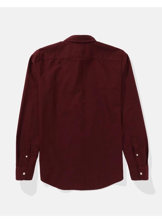 American Eagle AE Slim Fit Everyday Oxford Button-Up Shirt  - Image 4