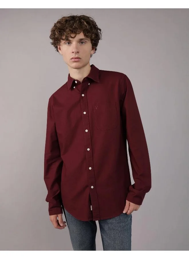 امريكان ايجل AE Slim Fit Everyday Oxford Button-Up Shirt
