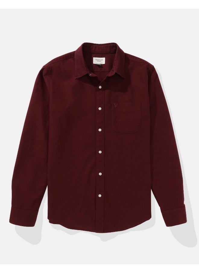 American Eagle AE Slim Fit Everyday Oxford Button-Up Shirt  - Image 4
