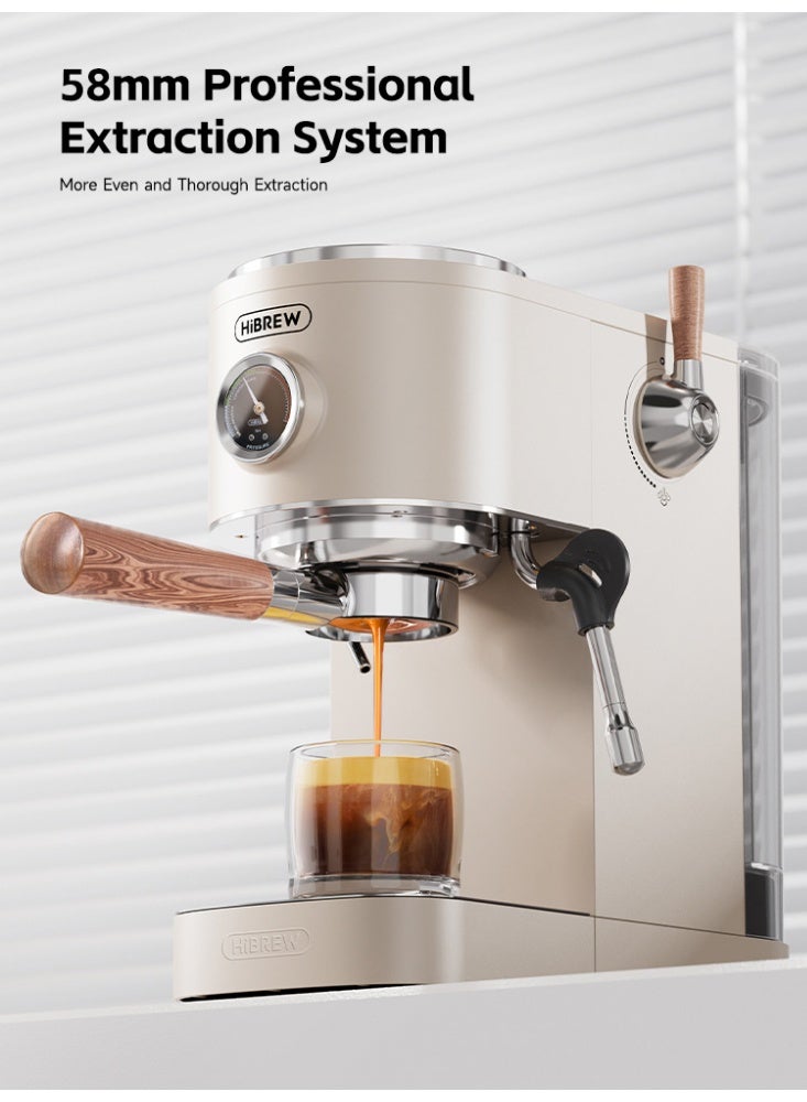 HiBREW Semi-automatic Espresso Coffee Machine 3 Level Temperature Adjustable Cold/Hot 20Bar Coffee Maker Cappuccino H13 - Image 5