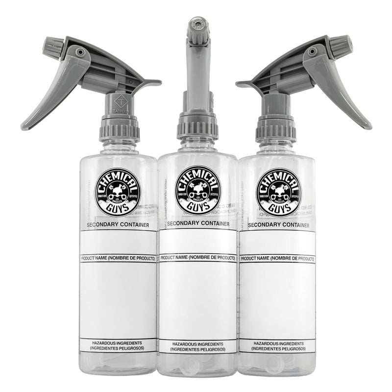Chemical Guys زجاجة تخفيف سائلة من كيميكل غايز ACC138 مع بخاخ ثقيل 16 أونصة 3 عبوات