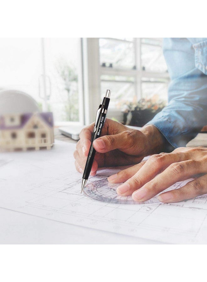 Pentel قلم رصاص ميكانيكي من سلسلة Pentel 0.3mm P200 مع برميل بني - Image 2