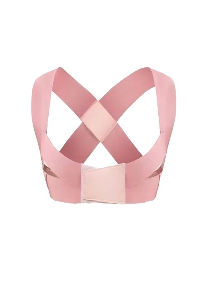 JSDUN Posture Corrector Back Corrector for Neck, Back and Shoulders Correct Anti Hump Corrector Orthopedic Bra for Scoliosis Kyphosis Back Splint Red, M  - Image 5
