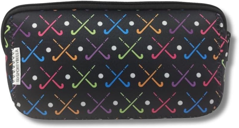 هدايا سبورتبيلا هوكي الحقل للاعبات هوكي الحقل، حقيبة مكياج، هدية للنساء، حقيبة سفر مقاومة للماء لتنظيم مستلزمات الحمام، ملحقات هوكي الحقل