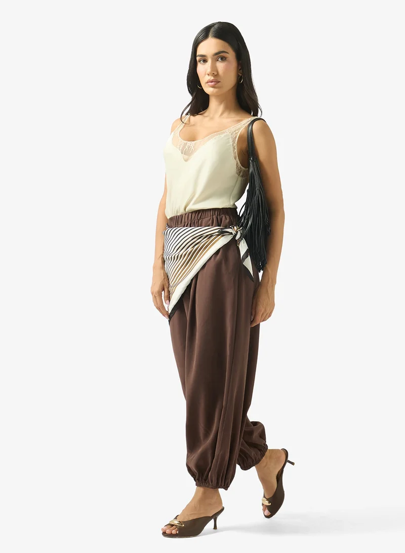 Only Mid-Waist Elastic Balloon Pants