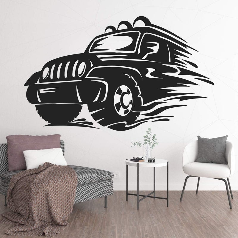 StickMe 'Sports Jeep - Off Road Car Vehicle Wall Sticker' - Image 2