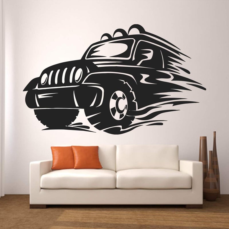 StickMe 'Sports Jeep - Off Road Car Vehicle Wall Sticker' - Image 1
