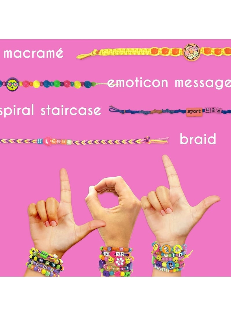 Girls Jewelry Set/ Beads Toy/ Girl toy/ Make your unique jewelry with DIY beads and charms set/ Design over 20 stylish accessories that reflect your personal style while encouraging creativity and imagination/ Make your fashionable handmade chain/ Includes 600 charms & beads/ Make Cute bracelets & Necklace/ Handmade Wrist Accessories/ Fun Phrases with letter beads, word beads & more/ Educational & enhance creativity/ Learning Toy Gift for Adolescent & Kids, for 3-14 years - Image 5