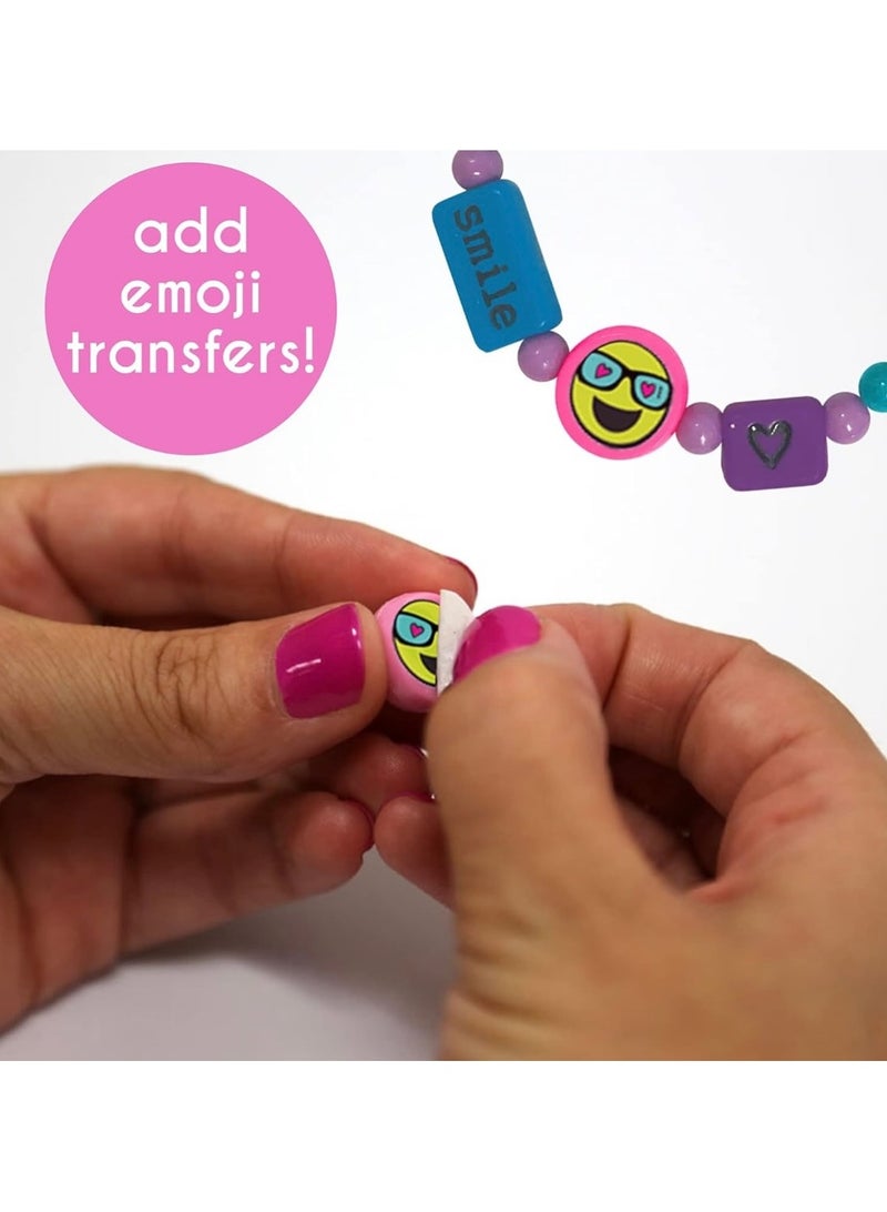 Girls Jewelry Set/ Beads Toy/ Girl toy/ Make your unique jewelry with DIY beads and charms set/ Design over 20 stylish accessories that reflect your personal style while encouraging creativity and imagination/ Make your fashionable handmade chain/ Includes 600 charms & beads/ Make Cute bracelets & Necklace/ Handmade Wrist Accessories/ Fun Phrases with letter beads, word beads & more/ Educational & enhance creativity/ Learning Toy Gift for Adolescent & Kids, for 3-14 years - Image 3