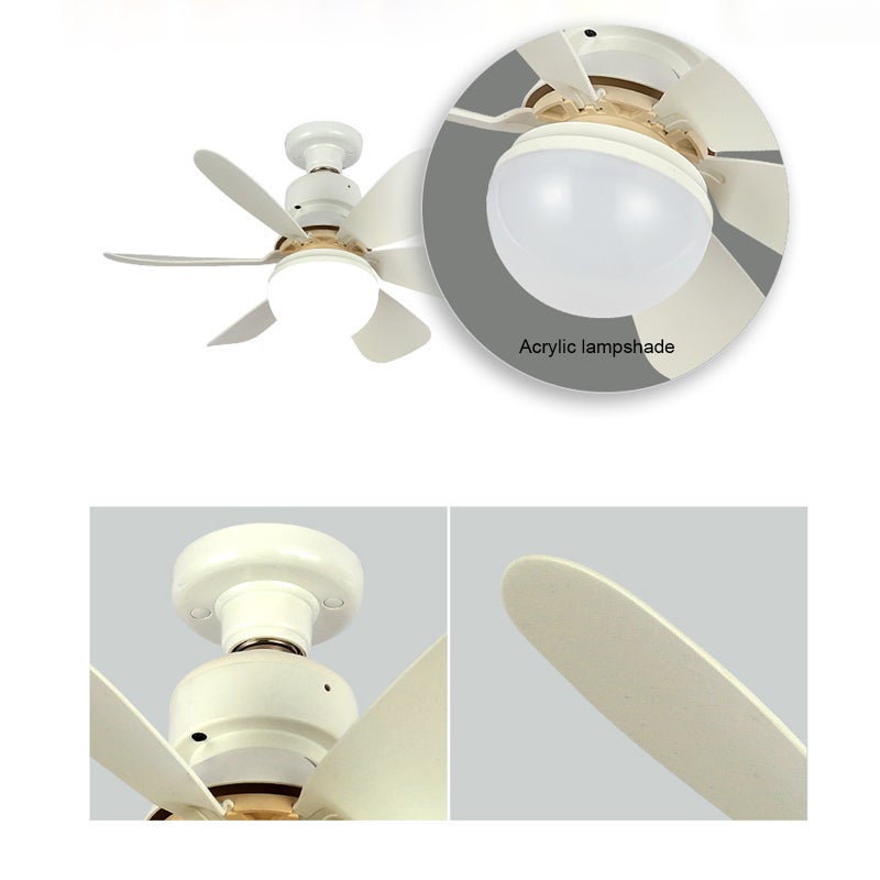 Ceiling Fan Light Home Use Mini Fan Lamp with Remote Control Adjustable Color Temperature Dimmable Night Light 3-speed Wind Control 1H/2H/4H Timer - Image 5