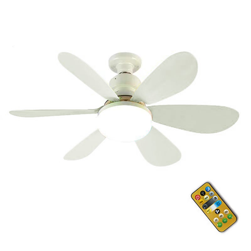 Ceiling Fan Light Home Use Mini Fan Lamp with Remote Control Adjustable Color Temperature Dimmable Night Light 3-speed Wind Control 1H/2H/4H Timer - Image 1
