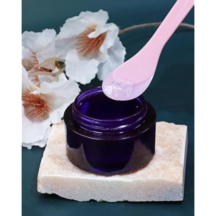 ONLYKXY 5pcs 5inch Plastic Beauty Spoon Facial Cream Brush Makeup Scoop Mud Reusable Cosmetic Dig Scoop Spatula Mask Tip for Lotions Moisturizers Home Salon DIY Facemask Mixing Sampling (Pink) - Image 4