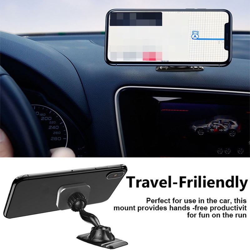 2pcs Phone Holder Car Universal Smartphone Holders Mobile Phone Stand Mount Car Accessories (Grey Stripe) - Image 3