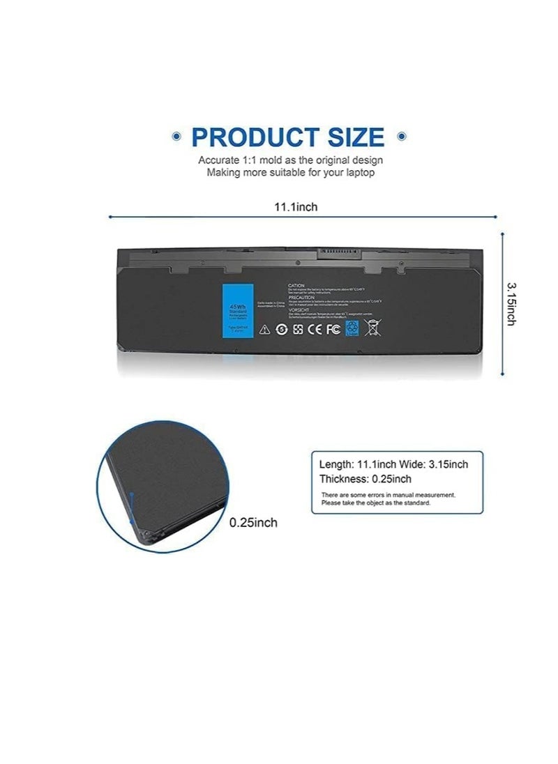 Generic Replacement New WD52H VFV59 is a 45Wh 7.4V laptop battery compatible for Dell Latitude 7240 7250 and P22S  - Image 3