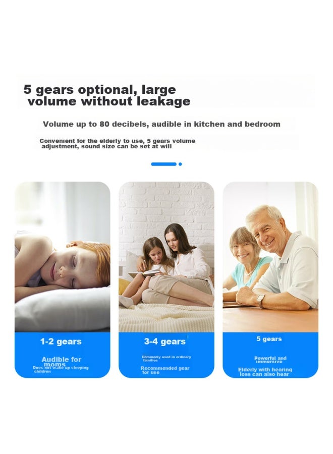 Pgst Wireless Home Smart Doorbell With Long-range Electronic Remote Control, One-to Elderly Patient Call Button - Image 2