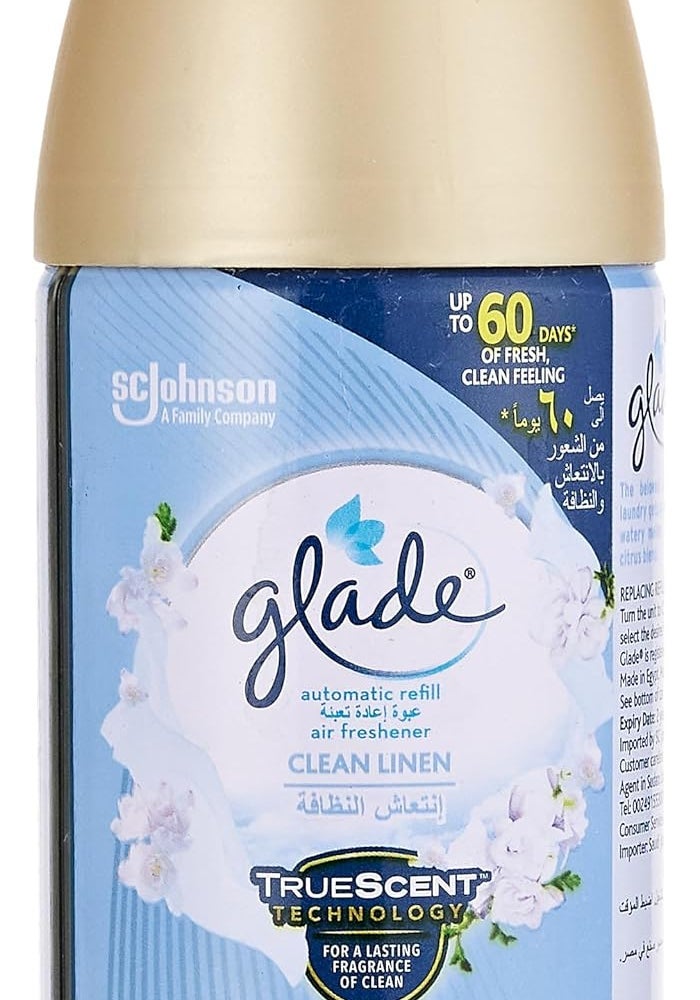 Glade Automatic Spray Refill - 2 x Clean Linen & 1 x Blooming Peony and Cherry, 3 x 269ml - Image 4