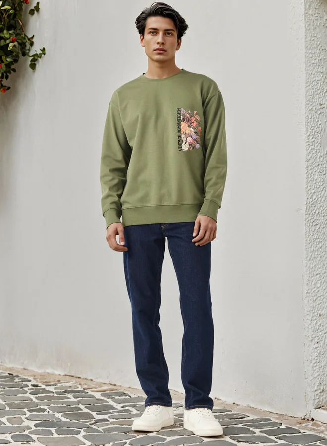 اس بي كاركترز بلوزة بطبعة جرافيك