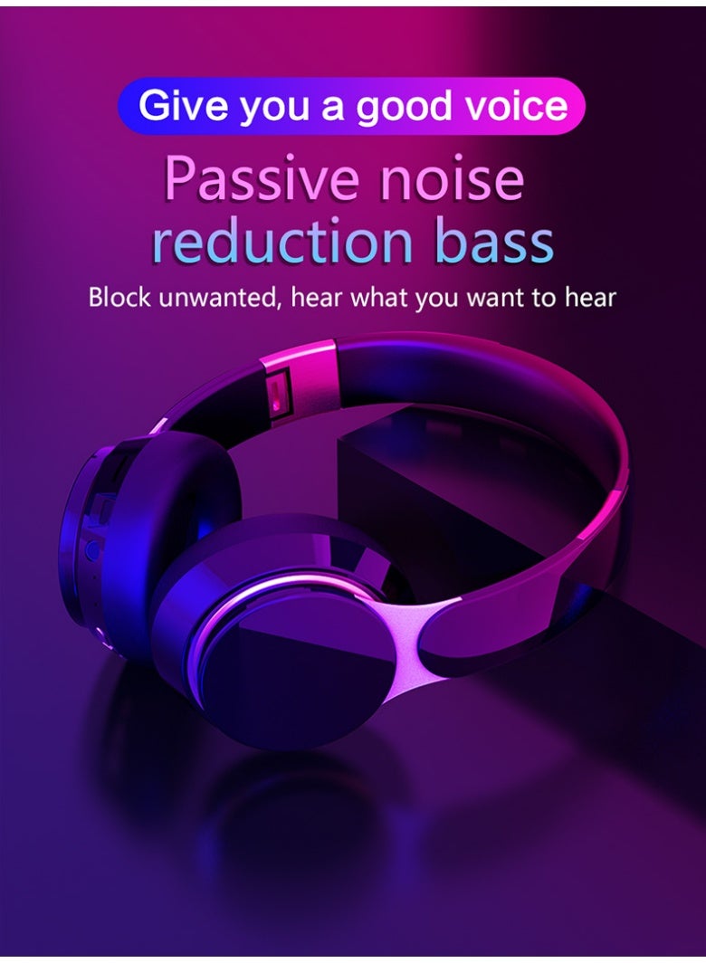 Hybrid Active Noise Cancelling Foldable Headphones, Wireless Over-Ear Bluetooth, 40H Long  Playtime - Image 2