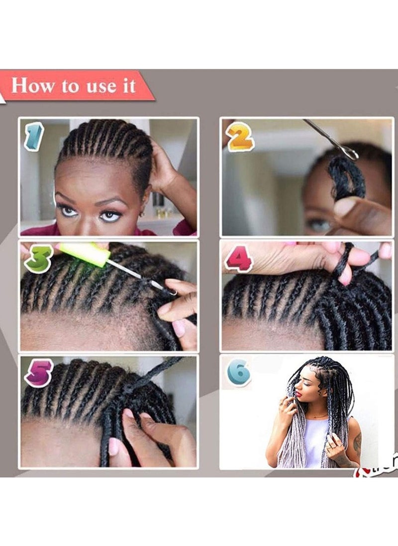 Estelle African braids Hair Extension,Crochet Braiding Hair Extensions Synthetic Braiding Hair High Temperature Synthetic Fiber Yaki Jumbo Braiding Hair ( Black/ dark brown 3 pcs)  - Image 3