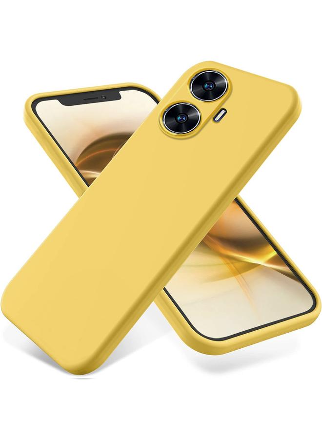 اس-توب جراب لهاتف Realme Narzo N55، جراب هاتف مقاوم للصدمات من السيليكون السائل بلون نقي - Image 1