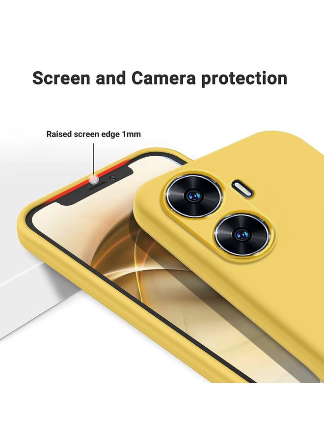 اس-توب جراب لهاتف Realme Narzo N55، جراب هاتف مقاوم للصدمات من السيليكون السائل بلون نقي - Image 3