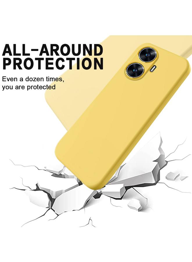 اس-توب جراب لهاتف Realme Narzo N55، جراب هاتف مقاوم للصدمات من السيليكون السائل بلون نقي - Image 4