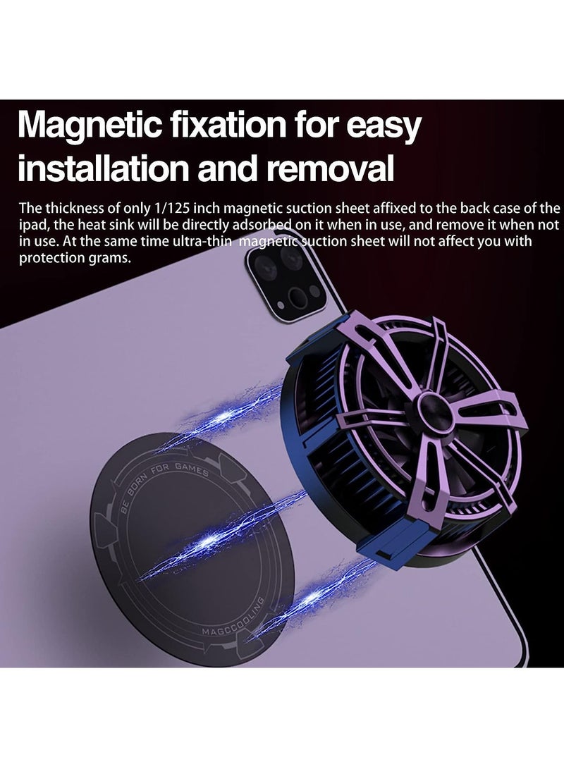 VKL Tablet Cooler for ipad/iphone/surface pro 【Minimum 21.2℉ Cold to Freezing】 Magnetic Phone Radiator,MagSafe Compatible, ipad Cooler, Advanced Cooling Technology for Mobile Gaming Streaming - Image 4