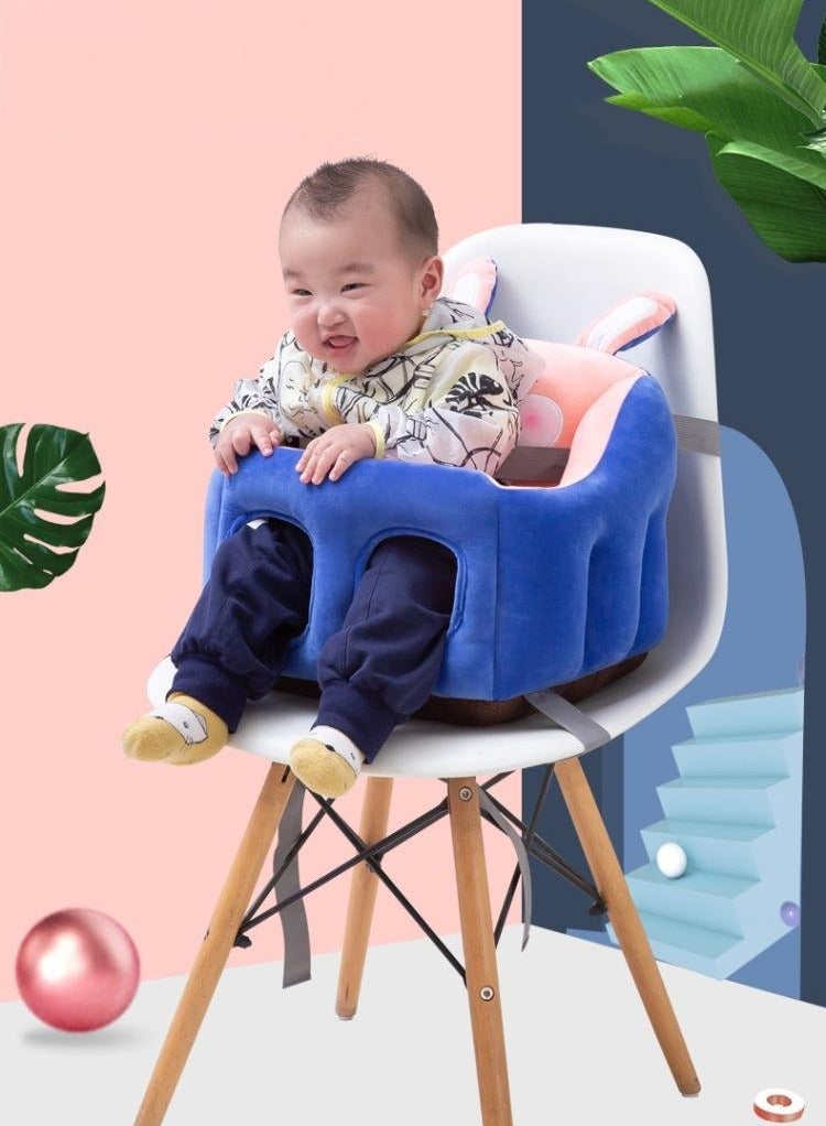 Baby Sofa Support Sitting Chair, Baby Support Seat Learning to Sit Sofa Chair, Soft Plush Cartoon Animals Baby Sitting Chair Learning to Sit Cushion Seats for Baby Infants 0-2 Years  - Image 2