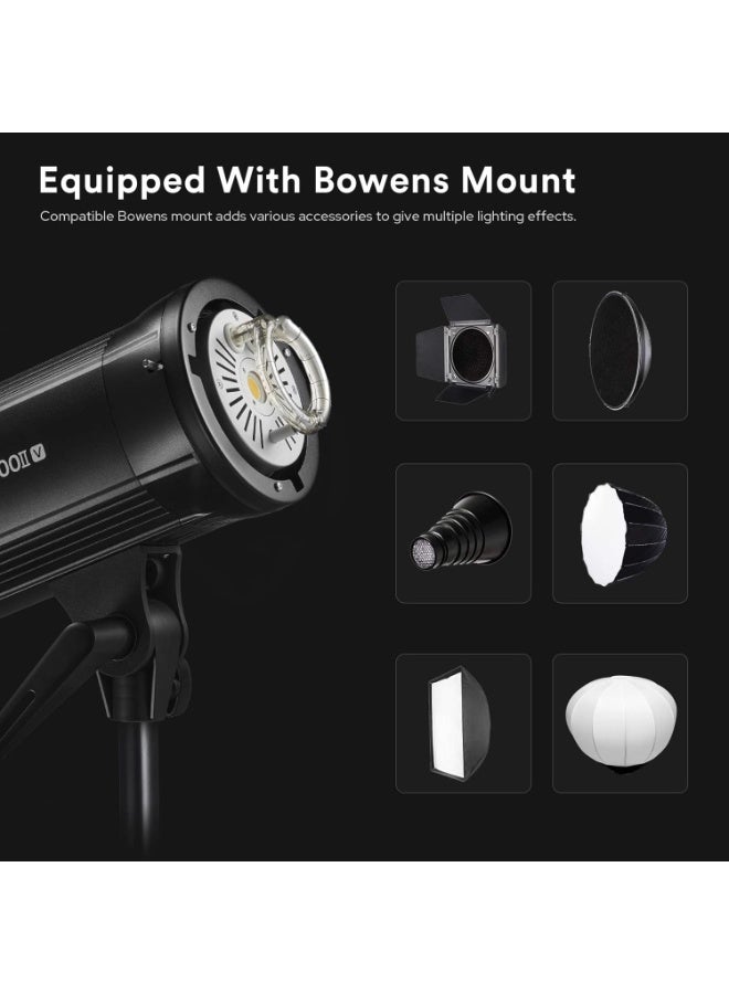 Godox Godox SK400II‑V 400 Ws Studio Flash Monolight with 10 W LED Modeling Lamp (Bowens Mount, 2.4 GHz Wireless X System) - Image 5