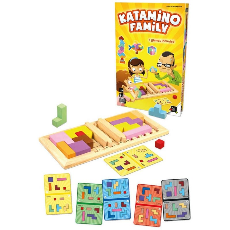Gigamic Katamino Family Wooden Brain Teaser Puzzle Game for Kids and Parents Educational Board Games for Toddlers and Kids of All Levels Over 1000 Pentomino Combos Ages 3 12 Players 10 Min - Image 2
