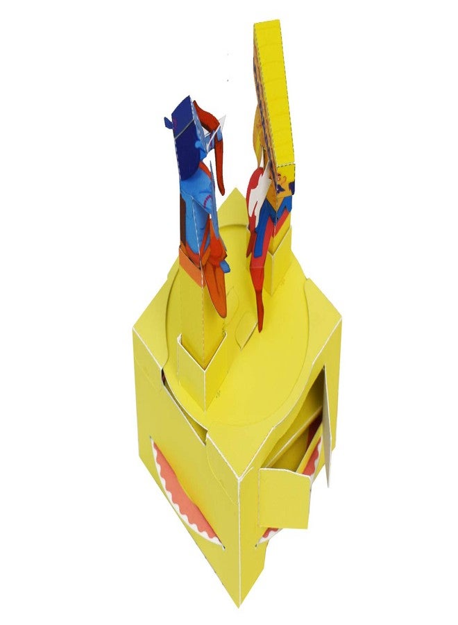 Crackles Steam Toys DIY 3D Paper Model Automata Bot with Animated Movements Indian Mythology Series (Ram and Ravan Duel) - Set of 2,Multicolor - Image 4