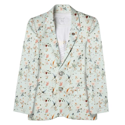 CAVIO Boys Printed Blazer and T-Shirt SkyBlue - Image 1