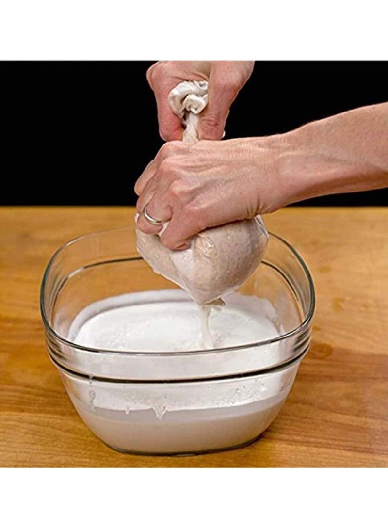 Y&D Cheesecloths For Straining Reusable,2 Pcs Pro Quality Nut Milk Bag Big 12"X12" Commercial Grade Reusable Almond And All Purpose Food Strainer Fine Mesh Nylon Cold Brew Coffee Filter - Image 3