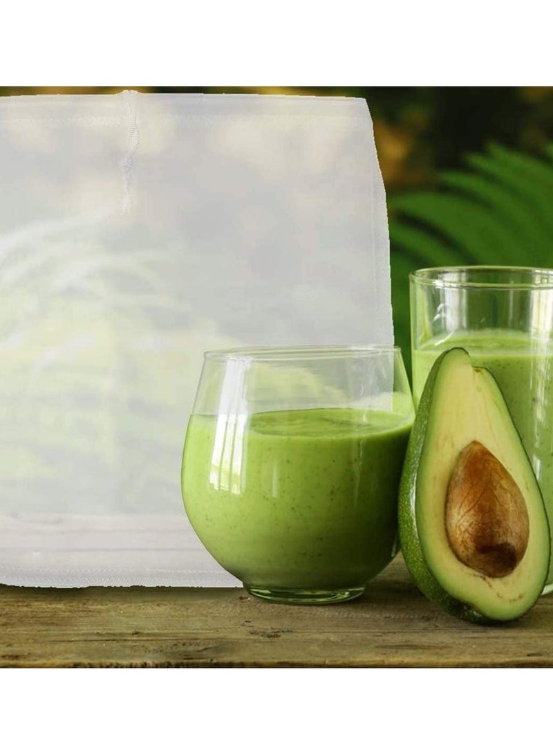 Y&D Cheesecloths For Straining Reusable,2 Pcs Pro Quality Nut Milk Bag Big 12"X12" Commercial Grade Reusable Almond And All Purpose Food Strainer Fine Mesh Nylon Cold Brew Coffee Filter - Image 4