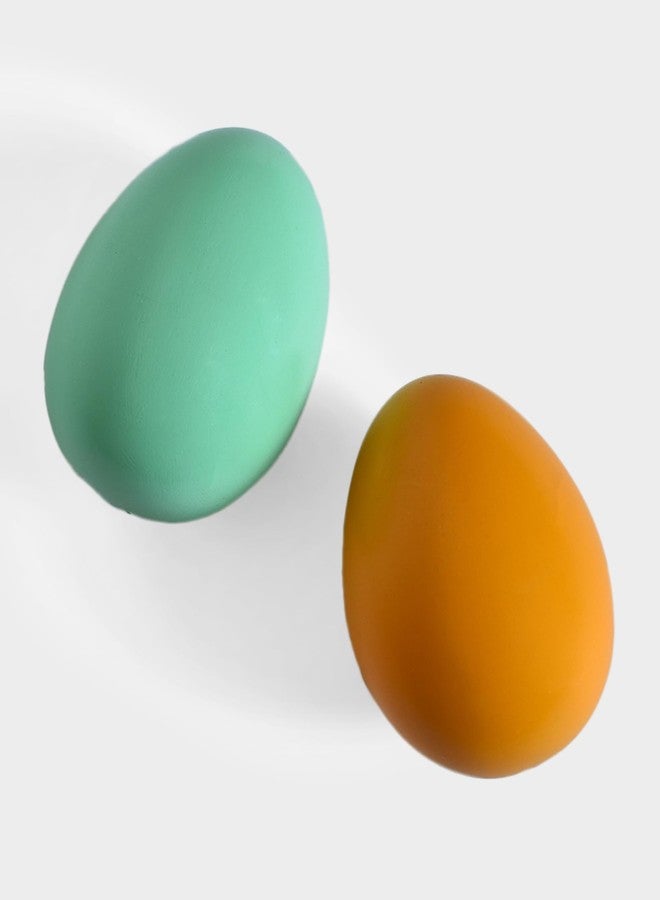 Mi Arcus Wooden Shaker Egg Shape Rattle Toys for Infants Kids Pack of 2 - Image 4