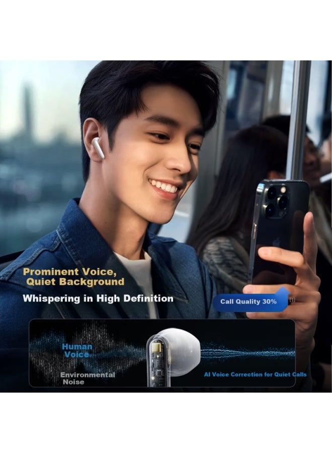 Linklike [harmann Tuning | Surround Subwoofer] Bluetooth Earphones Semi-in 2025 Latest Model With Ultra-long Battery Life, Wireless Compatible With Huawei And Apple - Image 5