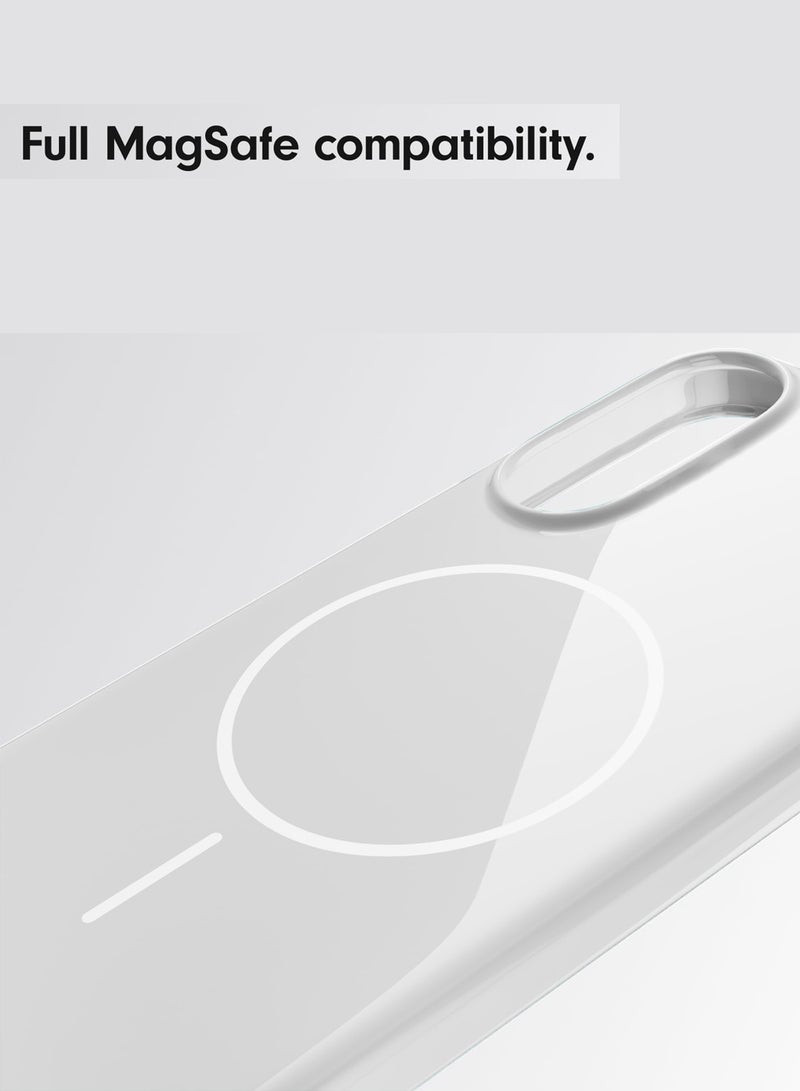 دبليو تيك جراب بحماية زوايا مرتفعة لجهاز سامسونج جالاكسي S25 إيدج 5G 2025 سوبر رقيق، هيكل صلب نحيف مثل PC Magsafe (MCMPMN) - أبيض - Image 2
