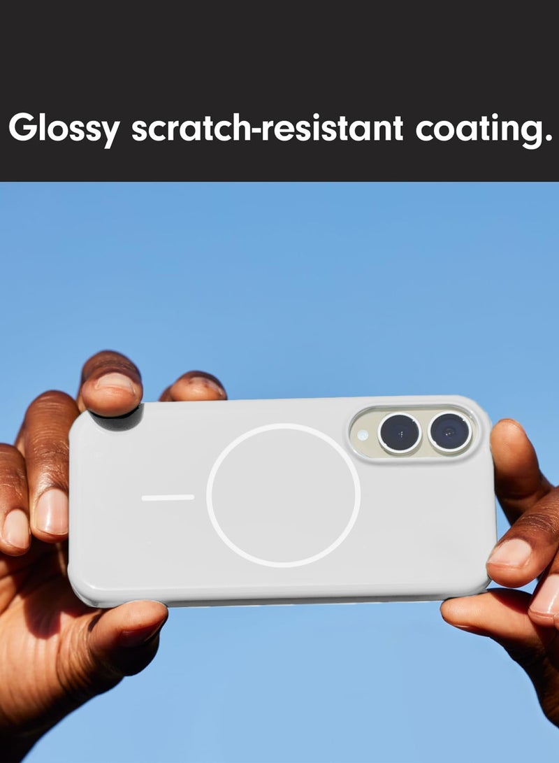 دبليو تيك جراب بحماية زوايا مرتفعة لجهاز سامسونج جالاكسي S25 إيدج 5G 2025 سوبر رقيق، هيكل صلب نحيف مثل PC Magsafe (MCMPMN) - أبيض - Image 3