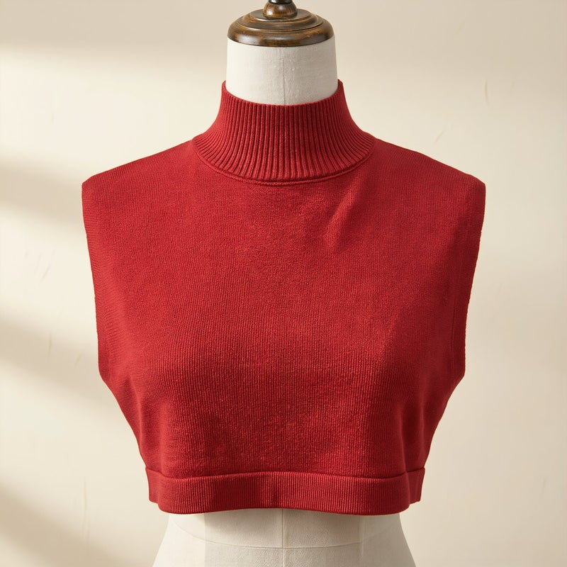 High Compatibility Knit Mock Neck Insert Fits All Tops Sweater Hoodie Jacket Universal Layering Accessory - Image 4
