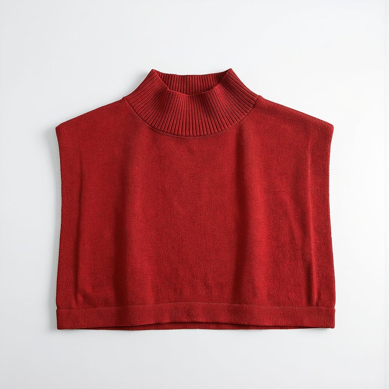 High Compatibility Knit Mock Neck Insert Fits All Tops Sweater Hoodie Jacket Universal Layering Accessory - Image 5