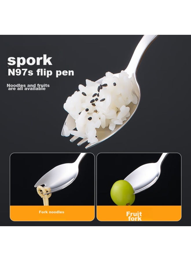 Newair 316 Stainless Steel Fork And Spoon Set, Salad Fork, Adult And Children's Cutlery, Fruit Fork And Dinner Spoon - Image 3