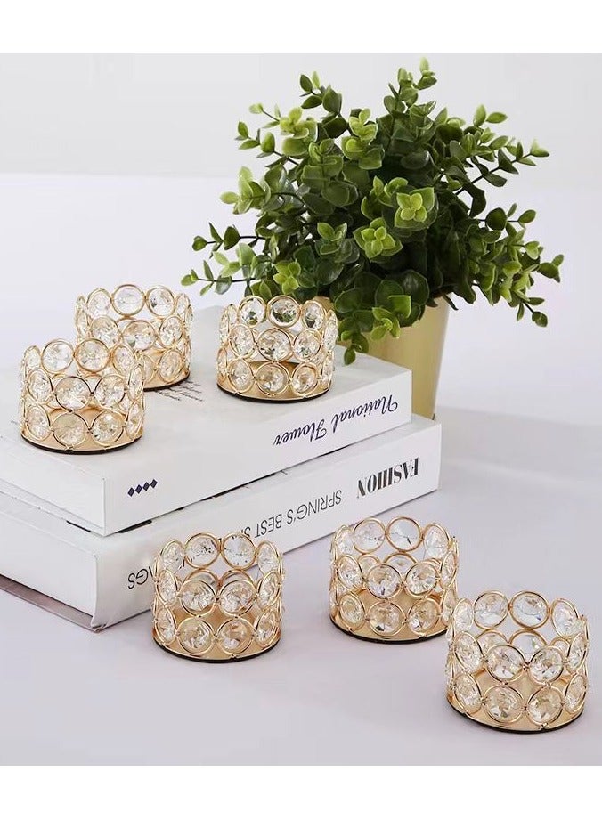 Colorful candles, cup of crystal candles, golden candles. - Image 3