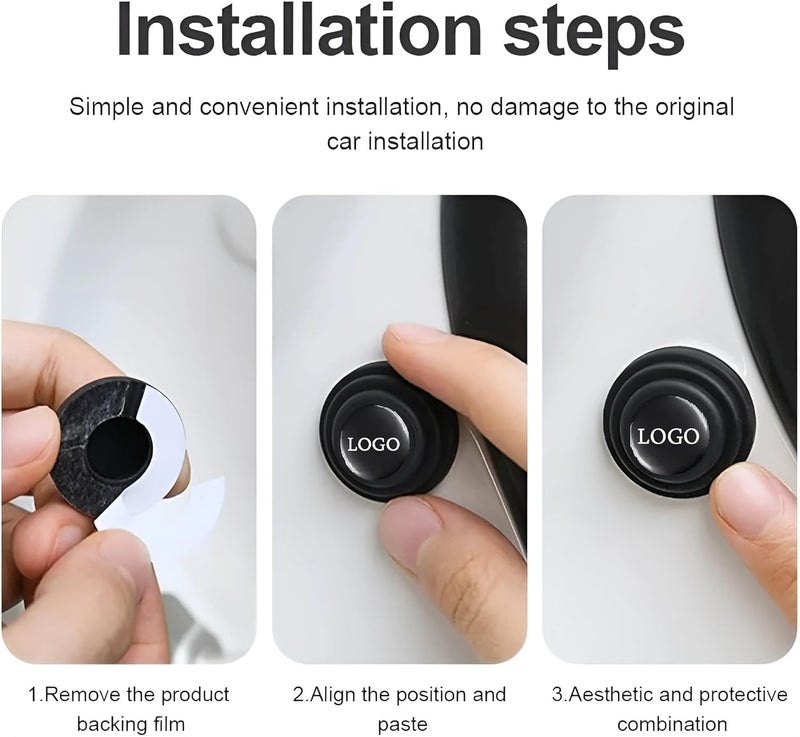 ARKZO Car Shock Absorber Door Protector Rubber Pads Guard Accessories Enhanced Door Protection Fronx, Vitara, Brezza, Swift, Baleno, Ertiga, WagonR, Alto, Dzire, XL6, Celerio, Eeco, Ciaz, Ignis - Image 3