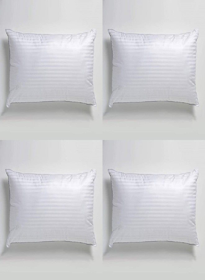 TrueCloud Rectangular 16x24 Inches Pillow, Set of 4, Bed Striped Pillows for Sleeping 4 Pack, Standard Size, Top-end Microfiber Cover for Side Stomach Back Sleepers - Image 1