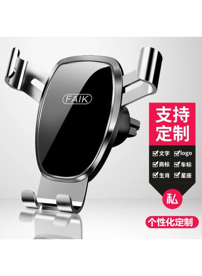Mobile Phone Holder Air Outlet Gravity Sensor Car Mobile Phone Holder Car Mobile Phone Holder Triangle Gravity Mirror Holder - Image 5