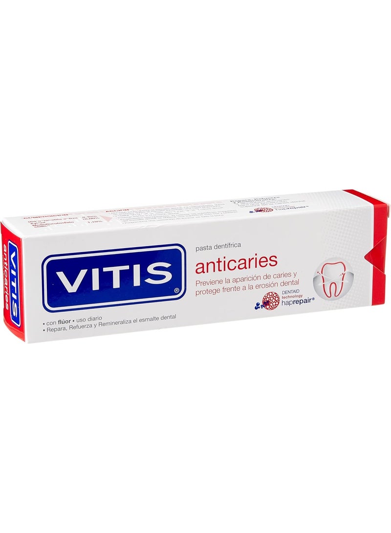 Vitis DENTAID Vitis Anticaries Toothpaste 100g – Advanced Cavity Protection & Enamel Strengthening - Image 1