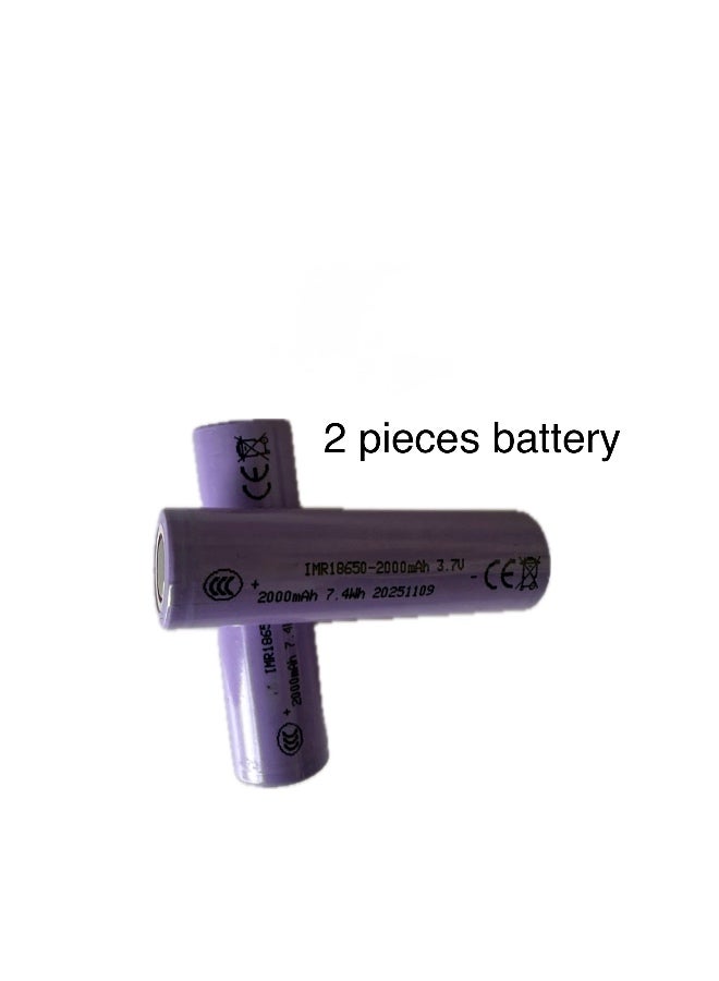 XZT Battery XZT 18650 Rechargeable 2000mAh – Lithium-Ion 3.7V High Performance 2pc - Image 2
