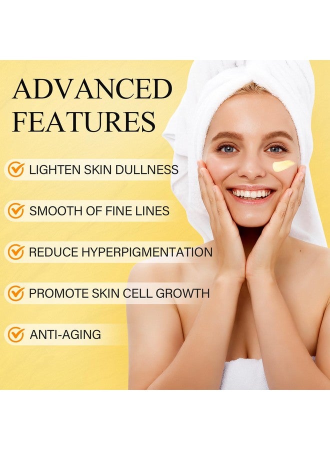 SHVYOG Vitamin C Face Moisturizer Turmeric Vitamin C Face Cream Antiaging Hydration Skin Firming & Brightening Cream For Dark Spots Wrinkles Uneven Skin Tone Vitamin C Lotion For Instant Glow 1.76 Oz  - Image 5