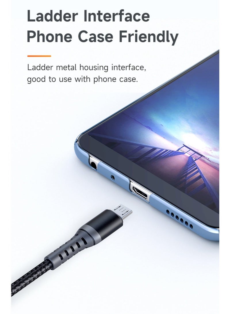 Mcdodo 2.4A Fast Charging Android Charger Cable 1m – USB Charging Data Cable for Samsung Phones, Old Android, Power Bank, Tablet – Durable Fast Sync Black - Image 4