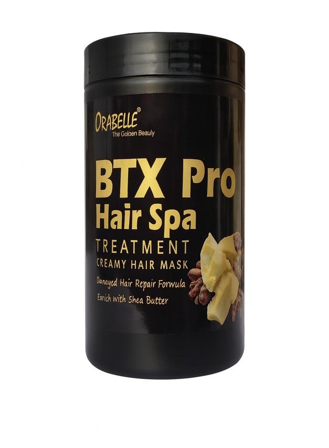 Orabelle BTX Pro Hair Spa Treatment, Creamy Hair Mask with Shea Butter, Damaged Hair Repair Formula, 1000ml, Professional Salon Keratin Spa Mask for Dry & Chemically Treated Hair - Image 1